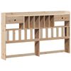 vidaXL Bookcase Bed without Mattress 180x200 cm Super King Solid Wood Pine