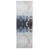 vidaXL Rug Runner LESAKA Silver 100 x 400 cm Diamond Velvet