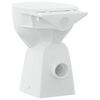 vidaXL Rimless Toilet 7 cm Extra Height Soft Close Ceramic White