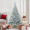 vidaXL Artificial Pre-lit Christmas Tree with Ball Set Green 150 cm