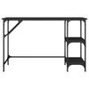 vidaXL Desk Black 120x50x75 cm Metal and Engineered Wood