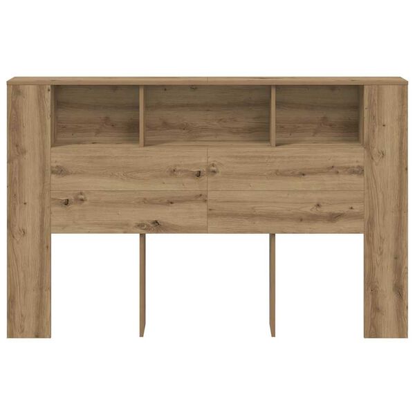 vidaXL Headboard Cabinet Artisan Oak 160x18.5x103.5 cm Engineered Wood