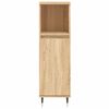vidaXL Bathroom Cabinet Sonoma Oak 30x30x100 cm Engineered Wood