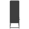 vidaXL Highboard Black 68.5x39x111.5 cm Steel