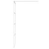 vidaXL Walk-in Shower Wall White 80x195 cm Clear ESG Glass
