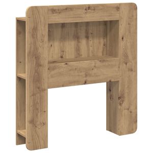 vidaXL Headboard Cabinet with Storage Artisan Oak Engineered Wood