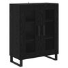 vidaXL Highboard 2 pcs Black Oak 69.5 x 34 x 180 cm