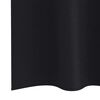 vidaXL Blackout Curtains with Rings 2 pcs Black 175 x 140 cm Polyester