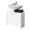 FMD Under-sink Bathroom Cabinet 63.7x28.1x55 cm White