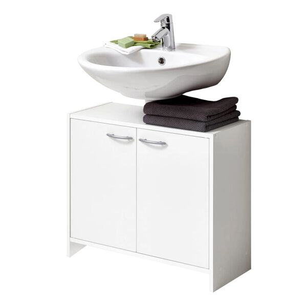 FMD Under-sink Bathroom Cabinet 63.7x28.1x55 cm White