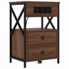 vidaXL Bedside Cabinet Brown Oak 40 x 31 x 60 cm Engineered Wood