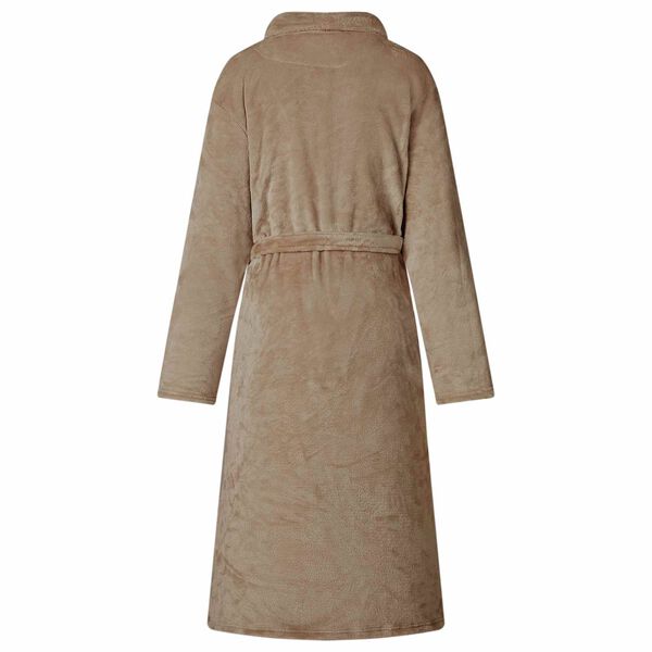 vidaXL Bathrobe without Hood Camel XXXL Flannel