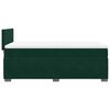 vidaXL Box Spring Bed with Mattress Dark Green 90x190 cm Velvet
