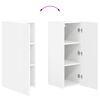vidaXL TV Cabinet Set Wall-mounted 2 pcs White Engineered Wood