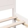 vidaXL Bed Frame White 100 x 200 cm Solid Pine wood
