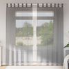 vidaXL Voile Curtains with Loops 2 pcs Dark Grey 140x245 cm