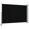 vidaXL Patio Retractable Side Awning 160 x 300 cm Black