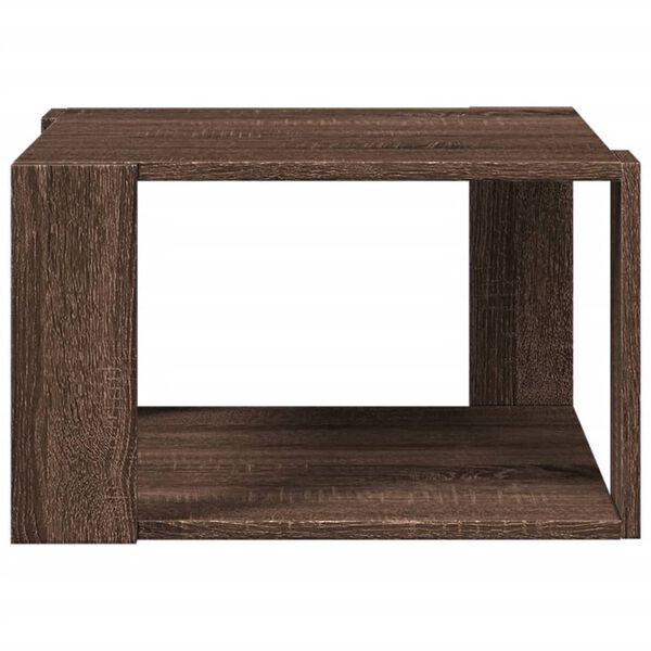 vidaXL Coffee Table Brown Oak 51.5x51.5x30 cm Engineered Wood