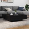 vidaXL Coffee Table Black Oak 100 x 100 x 31 cm Engineered Wood