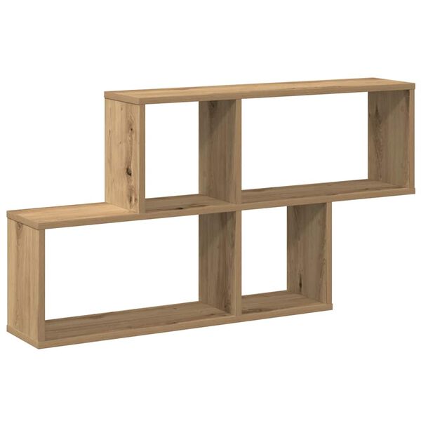 vidaXL Wall Shelf Artisan Oak 100x18x53 cm Engineered Wood