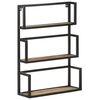 vidaXL Wall Shelf 60x20x85 cm Rough Mango Wood