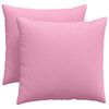 vidaXL Sofa Pillows 2 pcs Pink 50 x 50 cm Fabric