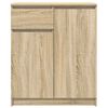 vidaXL Sideboard with Drawer Sonoma Oak 71x35x84 cm Engineered Wood