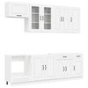 vidaXL Kitchen Unit KALMAR 8 pcs White Engineered Wood