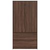 vidaXL Bathroom Cabinet Brown Oak 79.5 x 49 x 156 cm Engineered Wood