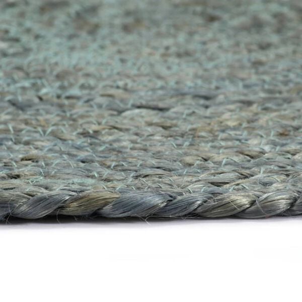 vidaXL Placemats 4 pcs Plain Olive Green 38 cm Round Jute