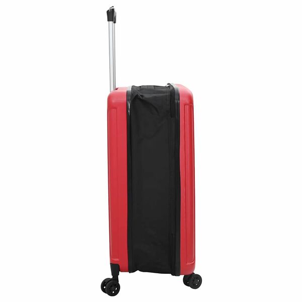 vidaXL Suitcase Folding with Lock Red 43 x 27 x 66 cm ABS Plastic
