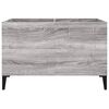 vidaXL Record Cabinet Grey Sonoma 74.5x38x48 cm Engineered Wood
