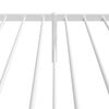 vidaXL Metal Bed Frame without Mattress with Headboard White 80x200cm