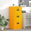 vidaXL File Cabinet with Drawer Mustard Yellow 44 x 50 x 106.5 cm