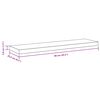 vidaXL Floating Wall Shelf White 90x23.5x3.8 cm MDF