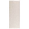 vidaXL Rug ZIZUR Cream 80x200 cm Jute Look Indoor and Outdoor