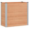 vidaXL Garden Raised Bed Brown 100 x 50 x 91 cm alu.