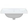 vidaXL Bathroom Sink White 61x48x23 cm Rectangular Ceramic