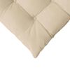 vidaXL Seat Cushions 4 pcs Cream 40 x 40 x 6 cm Microfibre
