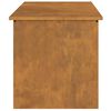 vidaXL Outdoor Storage Box Rusty 100 x 50.5 x 50 cm Steel