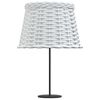 vidaXL Lamp Shade White &Oslash;25x17 cm Wicker