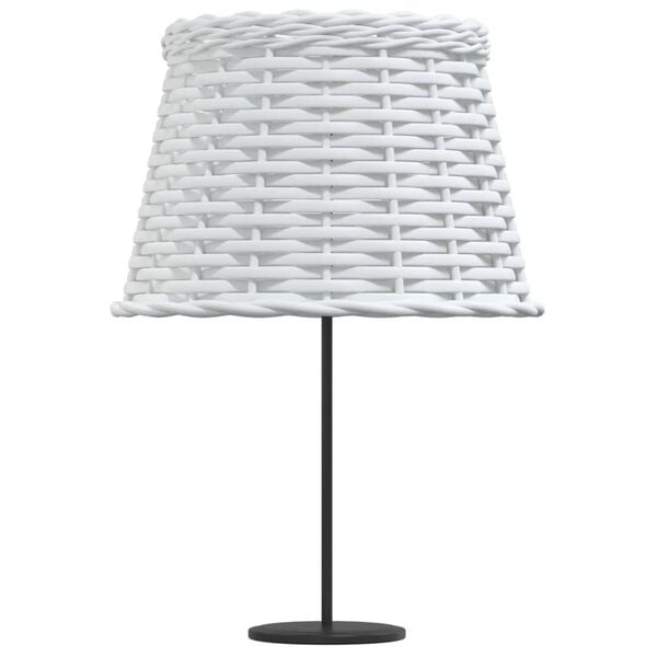 vidaXL Lamp Shade White &Oslash;25x17 cm Wicker