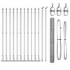 vidaXL Hexagonal Fence with Concrete Base 25 x 1.4 m Galvanised Steel