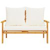 vidaXL 4 Piece Garden Lounge Set with Cushions Solid Wood Acacia