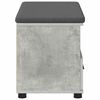vidaXL Hall Bench with Cushion Concrete Grey 80 x 38 x 46 cm