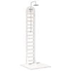 vidaXL Outdoor Shower 223 cm Solid Pine Wood and Stainless Steel White
