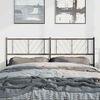 vidaXL Metal Replace Headboard Black 135 cm