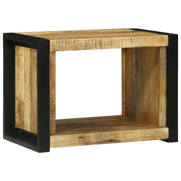 vidaXL Wall Cube with Shelf Brown 55 x 35 x 40 cm Solid Mango wood