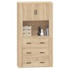 vidaXL Highboard Sonoma Oak Engineered Wood