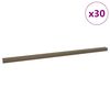 vidaXL Stair Nosings 30 pcs Brown 67 x 3.5 x 3 cm Aluminium